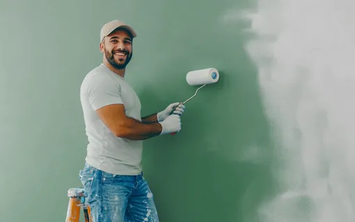 professional painter painting wall revival painting