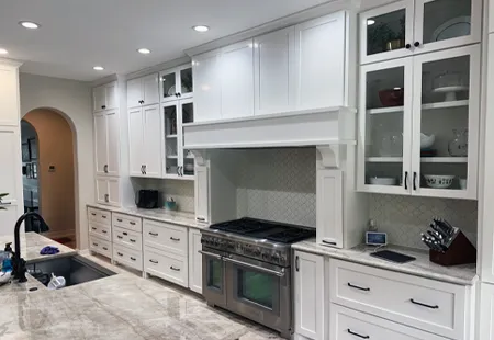 Kitchen cabinet painting in San Antonio